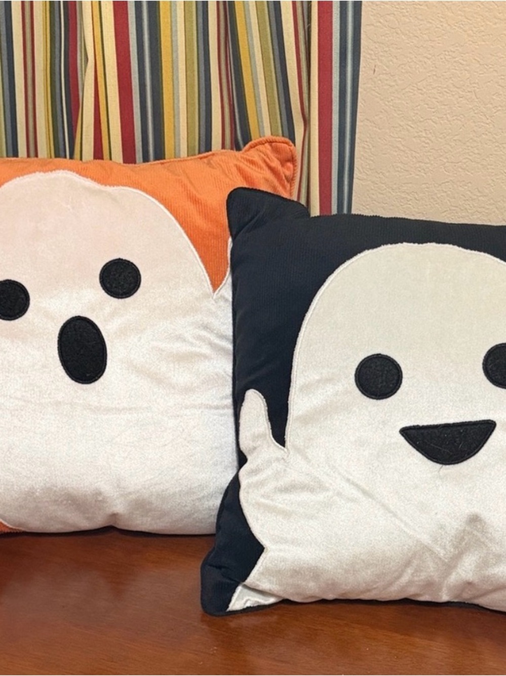 Cynthia Rowley Curious Ghost Pillows 17x17 Corduroy